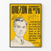 Vintageposter Manuel L. Quezon - Illustration och inspirerande citat 1978