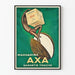 Vintageposter för margarin AXA för väggdekoration