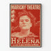 Vintageposter Miss Edith Helena Marigny-Teater