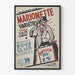 Poster Marionette Varieté - Vintage Väggdekoration för Föreställningar