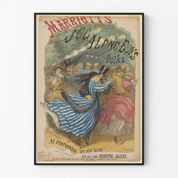 Vintageposter Polka Marriott's Jog Along Boys Danseurs
