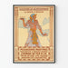 Vintageposter Marseille Alexandrie Egyptvägen