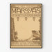Vintageaffisch teater Marsyas naturlig dekor