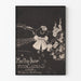 Vintageposter Martha-Jane i svartvitt