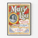 Vintageposter Mary Lou - Retro musikkonstnärs väggdekoration