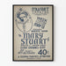 Vintage teaterposter Mary Stuart - konstnärlig väggdekoration