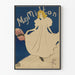 Vintageaffisch i May Milton-stil Art Nouveau för väggdekoration