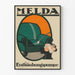 Vintageposter Melda Luftavfuktningspump väggdekor