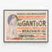 Vintageposter för sybehör, parfymbutik, gummibutik, mode, underkläder och strumpor — inramlat konstverk på väggen