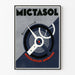 Vintageposter Mictasol urinregulator i industriell stil