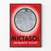 Vintageposter Mictasol Avsvällande för bäckenet Medicinsk