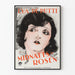 Vintageposter Midnatts Rosen - Expressivt kvinnoporträtt