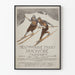 Vintageposter för internationell skidtävling i Zakopane 1911