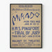 Vintage teaterposter Mikado och H.M.S. Pinafore