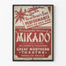 Vintageaffisch för teatern Mikado Nyårsaftonsföreställning