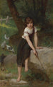 La Gardienne d'oies - Émile Munier — vy av konstverket