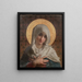 La Vierge en buste - Émile Munier — inramlat konstverk på väggen