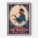 Vintageposter Miller Bros 101 Ranch Wild West för väggdekoration