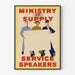 Väggposter för Ministry of Supply Service Speakers