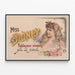 Vintageposter Miss Sidney Tableaux Vivants Sekelskiftet — inramlat konstverk på väggen