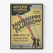 Vintageaffisch teater Mississippi Rainbow