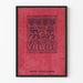 Vintage modern konst semesternummer poster