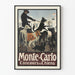 Vintageposter Monte-Carlo Hundtävling - Djurmotiv för väggdekoration