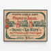 Vintageposter för konstnärs- och humorartister i Monte Carlo 1909 — inramlat konstverk på väggen