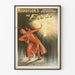 Vintageposter Morrison's Faust med figur i röd kostym och lysande kors