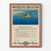 Vintageposter Mosquito Bulletin militärflygplansdekoration väggkonst