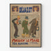 Vintageaffisch för teatern "Mossieu" le Maire - Alsacisk scenproduktion