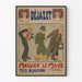 Vintage väggdekor: Affisch Déjazet Mossieu le Maire - Alsacisk retroposter