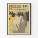 Vintageposter Moulin Rouge La Goulue - Konstnärlig väggdekoration