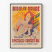 Vintageposter Moulin Rouge Paris Cancan föreställning kväll