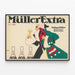 Vintageposter Müller Extra - Elegant retro väggdekoration — inramlat konstverk på väggen