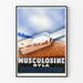 Vintageaffisch Musculosine Byla - Poster för reklam och väggdekoration