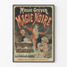 Vintageposter från Musée Grévin, Svart Magi, Oväntade Uppenbarelser, Omedelbara