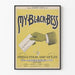 Vintageposter My Black Bess för väggdekoration