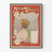 Vintageposter Nationals Variété Fru Astrid Beck - Konstnärlig väggdekoration