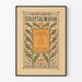 Vintageposter Almanach Nederländsk 1901 Väggdekoration