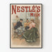 Vintageposter för Nestlé's Milk för väggdekoration