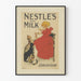 Vintageposter Nestlé's Swiss Milk, Rikast på Grädde