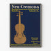 Neu-Cremona-affisch - Vintage musikinstrument och väggdekoration