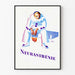 Dekorativ poster Neurasthéni - Illustration Melankolisk Pierrot