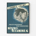 Vintageposter Névrovitamine 4 - Retro väggdekoration för lugn sömn