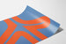 Abstrakt designposter av Sven Lukin i blått och orange