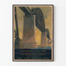 Vintageposter av Pont Alfred H. Smith vid Hudsonfloden - New York Central Lines