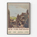 Vintageposter av New York Upper Bay från Lower Manhattan