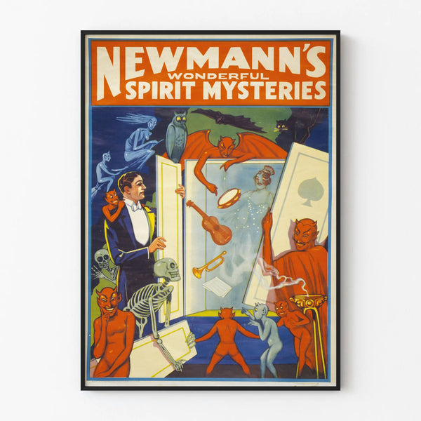 Vintageposter Newmann's Wonderful Spirit Mysteries