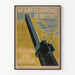 Vintage polsk militär poster för skydd av Östersjön
